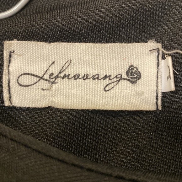 Vintage Mod Mini Dress Black Pockets Color Block Scoop Neck red piping size L - Picture 6 of 17